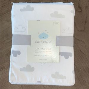 Cloud Island Fitted Crib Sheet